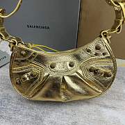 BALENCIAGA LE CAGOLE XS SHOULDER BAG MATALLIZED - 2