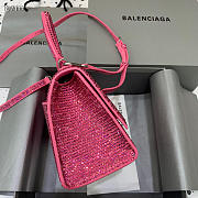 Balenciaga Pink Hourglass XS Rhinestones Crossbody Bag - 4