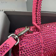 Balenciaga Pink Hourglass XS Rhinestones Crossbody Bag - 5