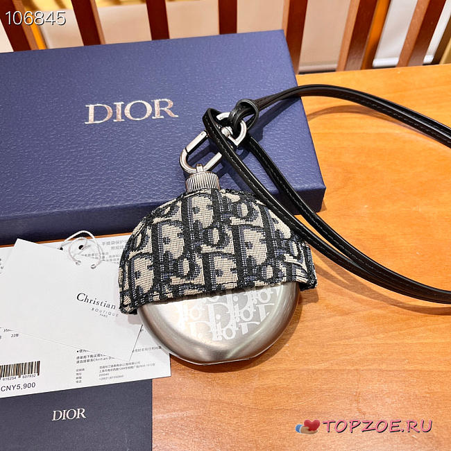 DIOR AQUA FLASK WITH SHOULDER STRAP - 1