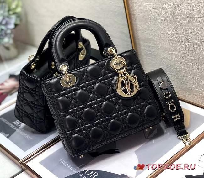 Dior Lady Dior My ABCDIOR Bag Black - 1