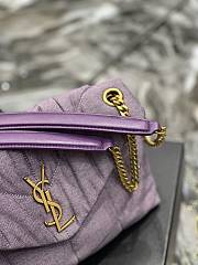 YSL Loulou Puffer Small Bag 577476 Purple  - 6