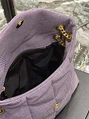 YSL Loulou Puffer Small Bag 577476 Purple  - 5