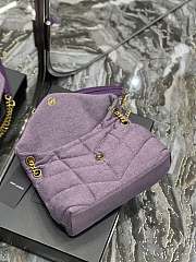 YSL Loulou Puffer Small Bag 577476 Purple  - 4