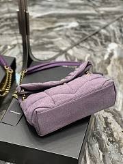 YSL Loulou Puffer Small Bag 577476 Purple  - 2