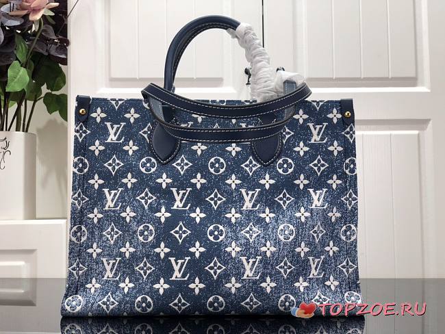 LV DENIM ONTHEGO GM M59608 41 x 34 x 19 cm - 1