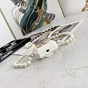 CHANEL air pods pro case Necklace AB6425 Plastic Rhinestones artificial pearl - 6