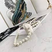 CHANEL air pods pro case Necklace AB6425 Plastic Rhinestones artificial pearl - 3