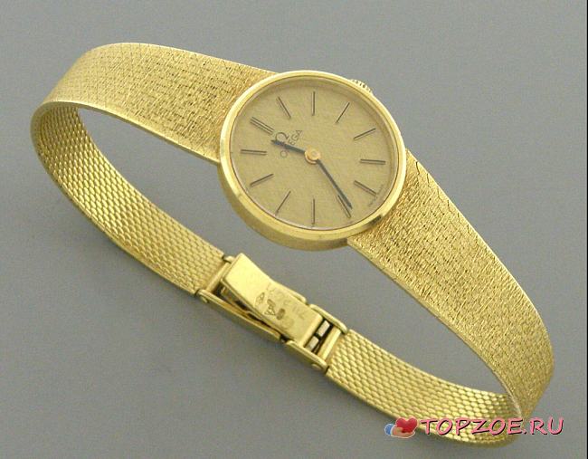 VINTAGE OMEGA 18K YELLOW GOLD LADIES WATCH  - 1
