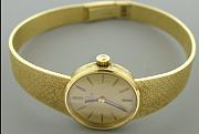 VINTAGE OMEGA 18K YELLOW GOLD LADIES WATCH  - 2