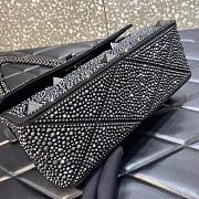 Valentino Roman Stud Small Leather Shoulder Bag Black - 4