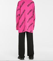 BALENCIAGA Logo cotton-blend cardigan pink - 3