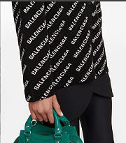 BALENCIAGA Logo Jacquard Cotton-blend Cardigan Black - 5