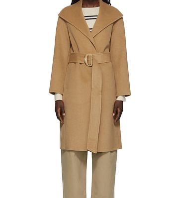 Vince  Tan Belted Coat