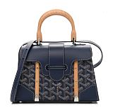Goyard Saigon Top Handle Bag Coated Canvas Black - 1