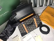 Goyard Saigon Top Handle Bag Coated Canvas Black - 3