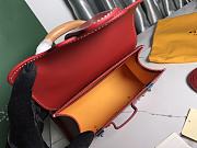 Goyard Saigon Top Handle Bag Coated Canvas Red - 4