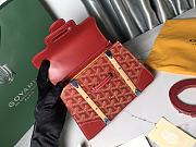 Goyard Saigon Top Handle Bag Coated Canvas Red - 3