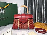 Goyard Saigon Top Handle Bag Coated Canvas Red - 2