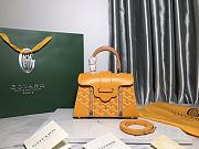 Goyard Saigon Top Handle Bag Coated Canvas Yellow - 2