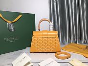 Goyard Saigon Top Handle Bag Coated Canvas Yellow - 6