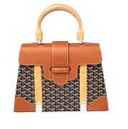 Goyard Saigon Top Handle Bag Coated Canvas Brown - 1