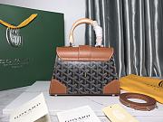 Goyard Saigon Top Handle Bag Coated Canvas Brown - 5