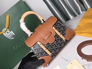 Goyard Saigon Top Handle Bag Coated Canvas Brown - 6