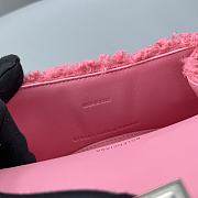 Balenciage Hourglass  Tote bag Pink LambsWool - 5