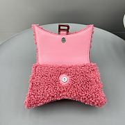 Balenciage Hourglass  Tote bag Pink LambsWool - 4
