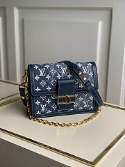 LV Dauphine Denim M59631 Navy Blue PM 20CM - 1