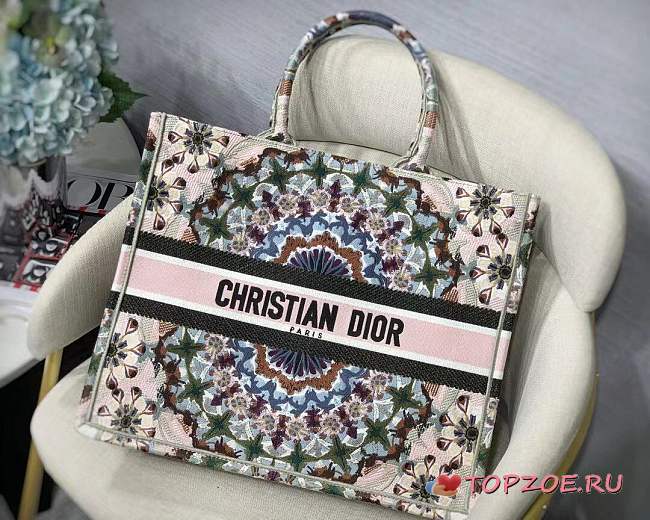 Dior Canvas Book Oblique Tote Bag 41.5cm - 1