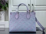 LV ONTHEGO Monogram Empreinte Leather Purple PM M46168 - 1