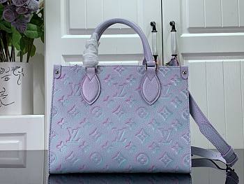 LV ONTHEGO Monogram Empreinte Leather Purple PM M46168