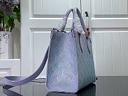 LV ONTHEGO Monogram Empreinte Leather Purple PM M46168 - 3