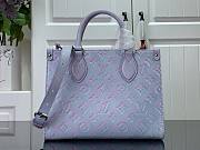 LV ONTHEGO Monogram Empreinte Leather Purple PM M46168 - 4