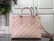 LV ONTHEGO Monogram Empreinte Leather Pink PM M46168 - 6