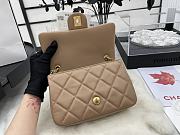 Chanel Flap Bag Brown Heart on chain  - 4