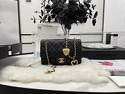 Chanel Flap Bag Black Heart on chain - 1