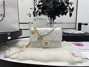 Chanel Flap Bag White Heart on chain - 1