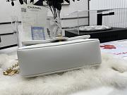 Chanel Flap Bag White Heart on chain - 4