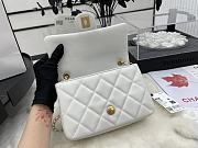 Chanel Flap Bag White Heart on chain - 3