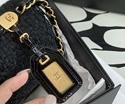 Chanel Small Flap Bag With Top Handle Black - 3