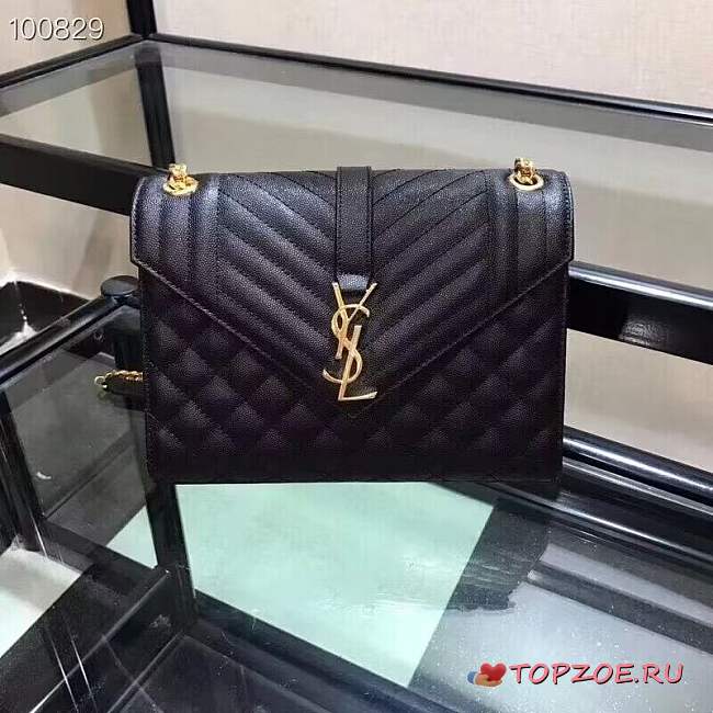 YSL Loulou Black Bag Calfskin 24cm - 1