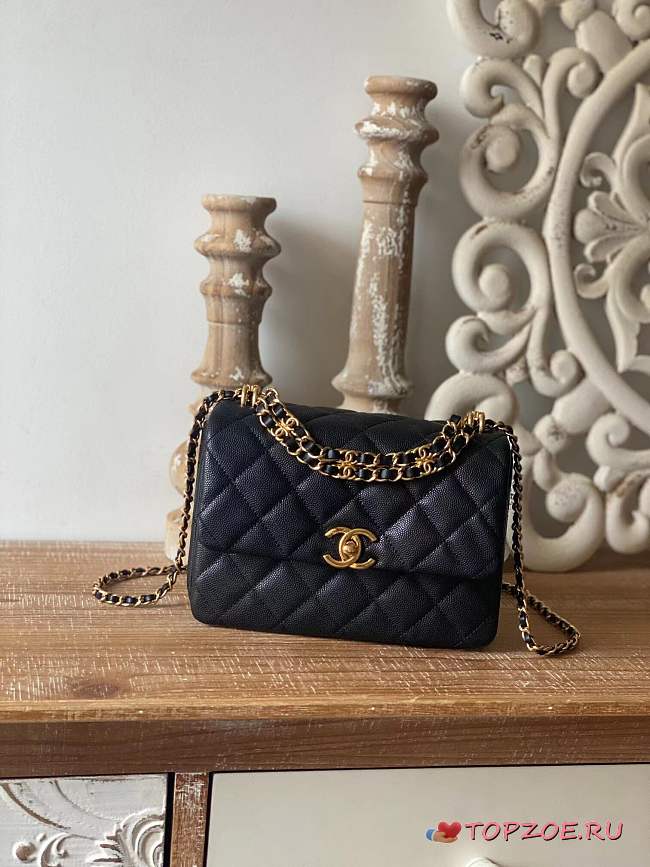 Chanel Coco Flap Bag Black 20cm - TOPZOE.RU