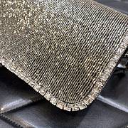 Valentino Garavani Locò Crystal-embellished Leather Shoulder Bag In Sliver - 5