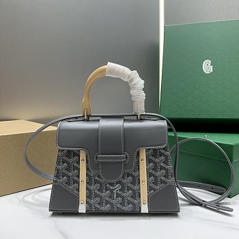  Goyard Saigon Top Handle Bag Coated Canvas Pray