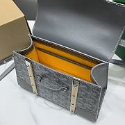  Goyard Saigon Top Handle Bag Coated Canvas Pray - 3