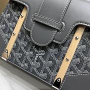  Goyard Saigon Top Handle Bag Coated Canvas Pray - 2