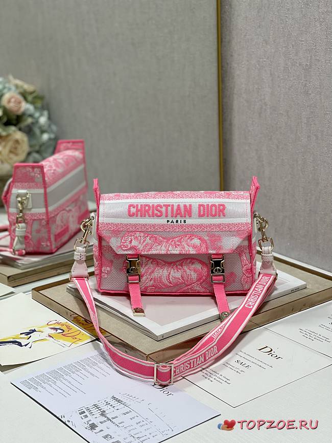 DIOR SMALL DIORCAMP BAG PINK  - 1